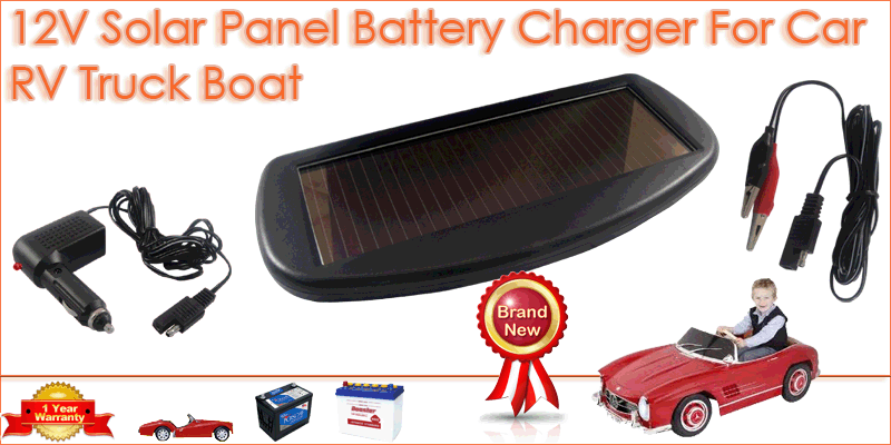 12V Solar Panel Battery Charger For Car RV Truck Boat  