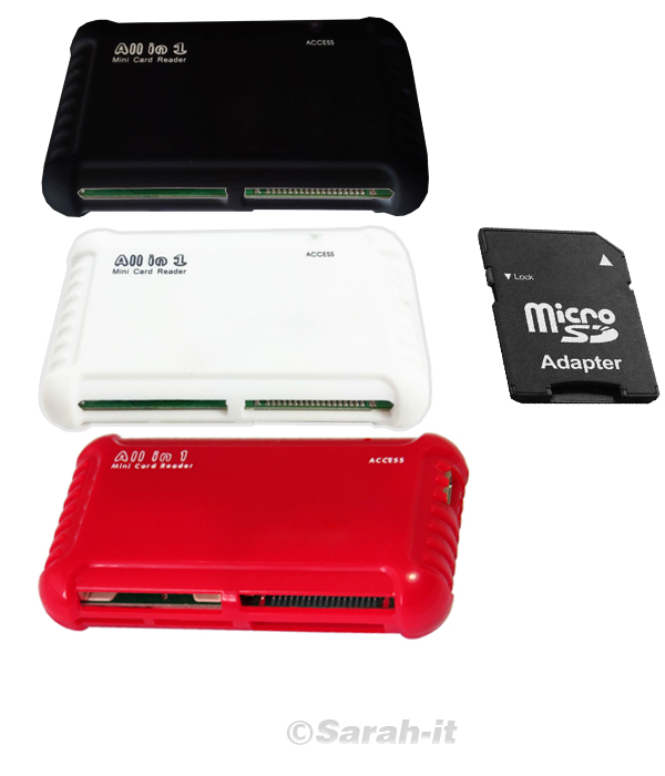All in One USB 2 0 Multi Memory Card Reader Reads Compact Flash SDHC XC XD Mspro