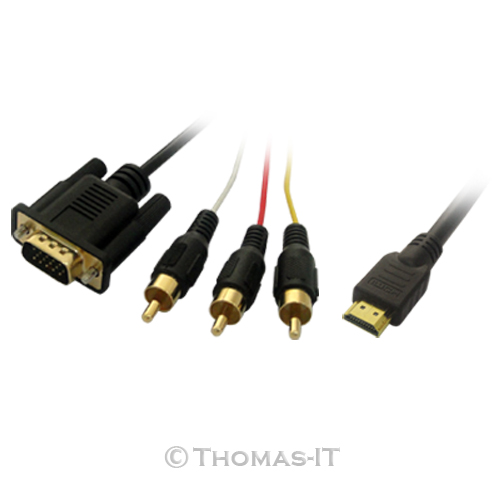   Scart to RCA DB9 AV Audio Video Cable 1M 2M 2.5M 3M 5M 10M  