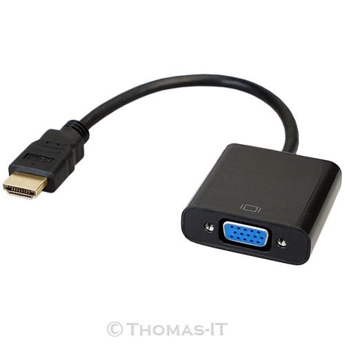 1080P HDMI to VGA SVGA RGB Video Adapter Cable Converter For HDTV DVD ...