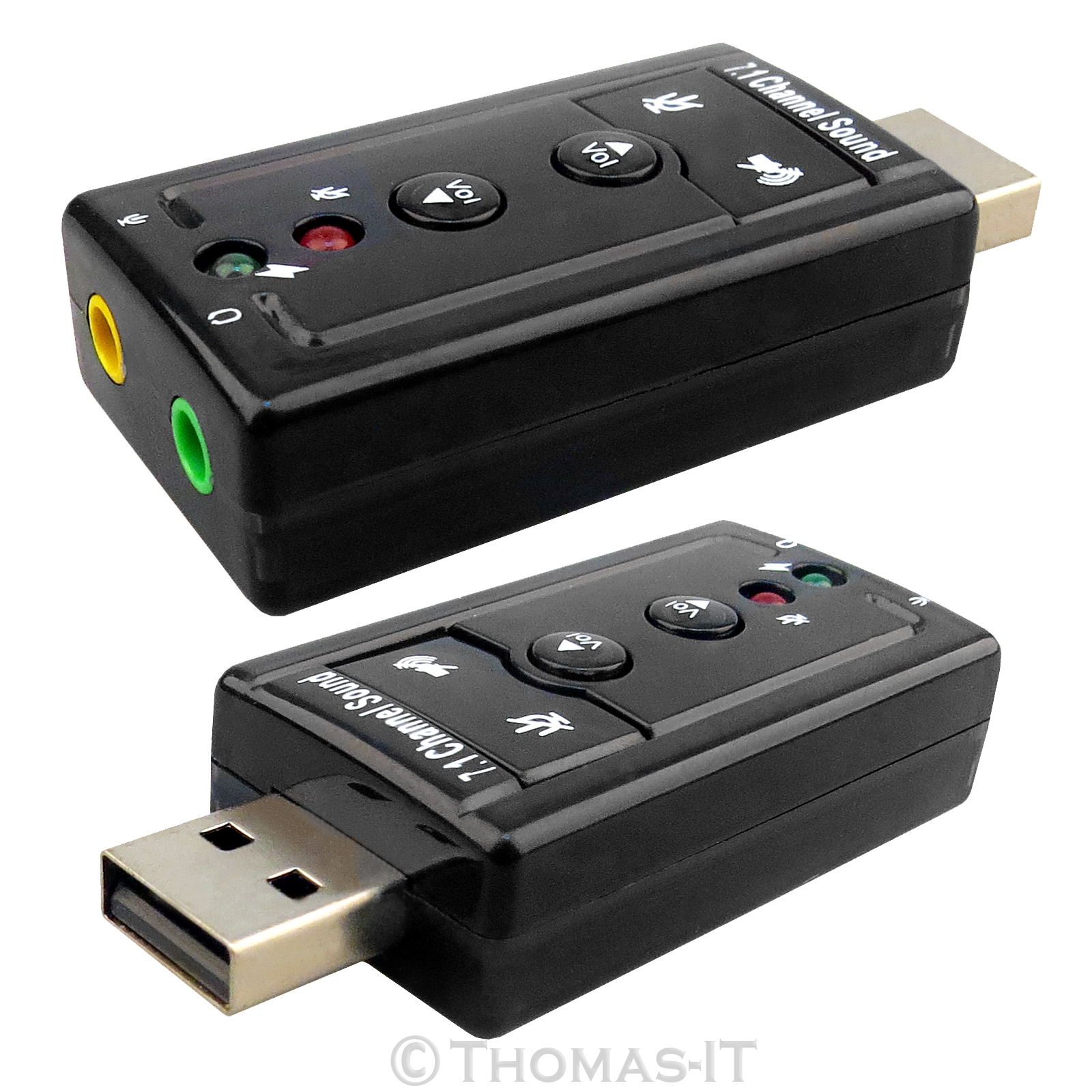 External USB Sound Card 7.1 channel 3d. V7 USB Audio Sound Card. Звуковой адаптер для ПК.